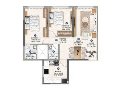 Poonam Polaris 2 & 3 BHK Luxury Residences at Andheri West